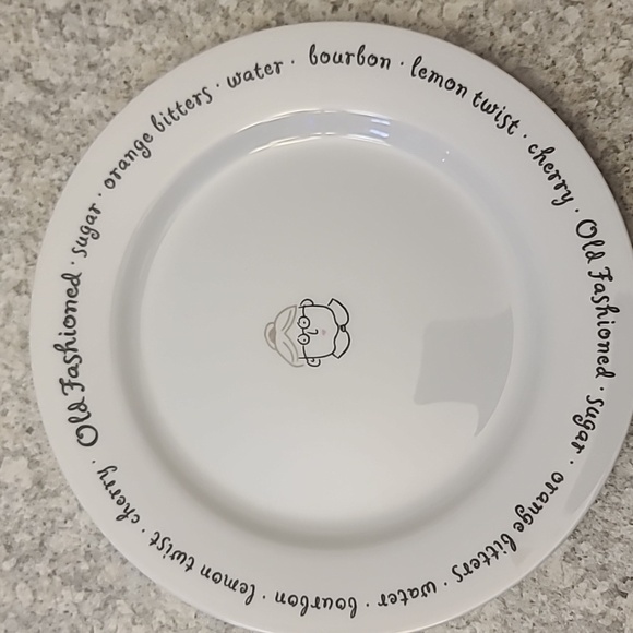 Pottery Barn Cocktail Recipe Plate Set of 4 - Picture 4 of 6